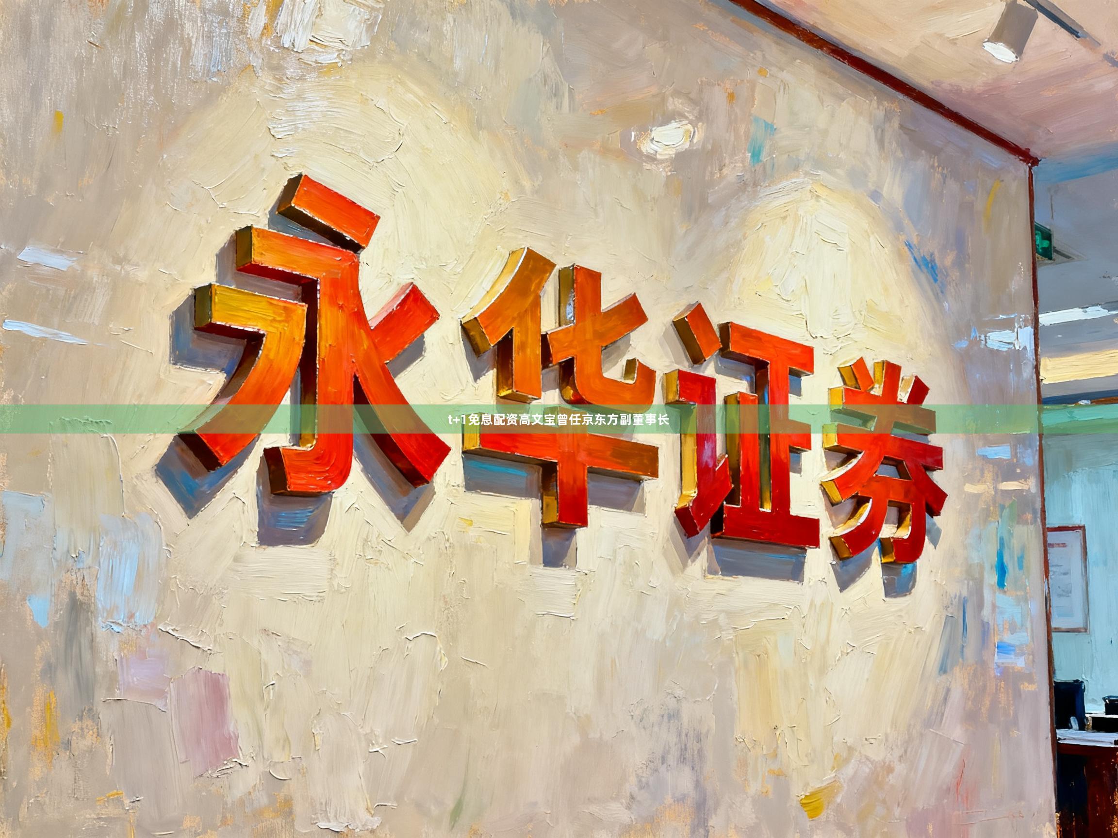 t+1免息配资高文宝曾任京东方副董事长